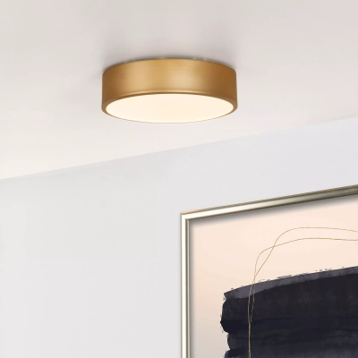UNAR Lampa sufitowa - Ø 20 cm - LED Dim. - 1x12W 2700K - 3 StepDim - Matt Gold / Brass 79185/20/02 Lucide